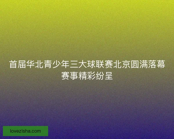 首届华北青少年三大球联赛北京圆满落幕赛事精彩纷呈