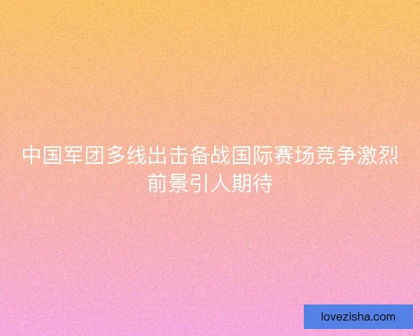中国军团多线出击备战国际赛场竞争激烈前景引人期待